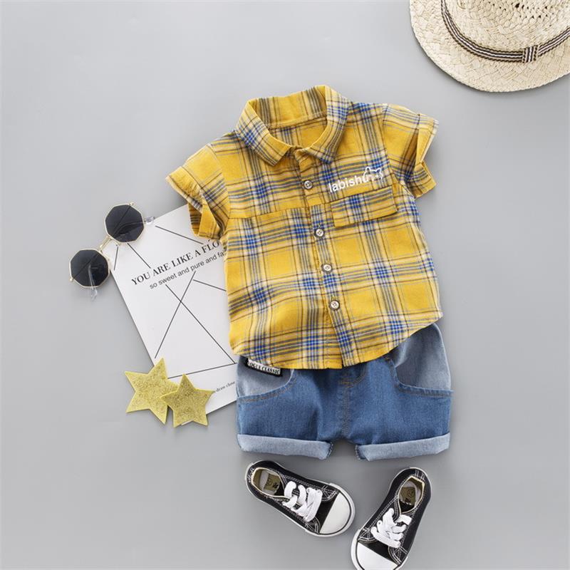 210327MZQ11shirts джинсовые шорты Детский комплект клюшек джинсовые брюки для детей ясельного возраста платье комплекты одежды для маленьких мальчиков и девочек повседневные комплекты одежды для детей до года