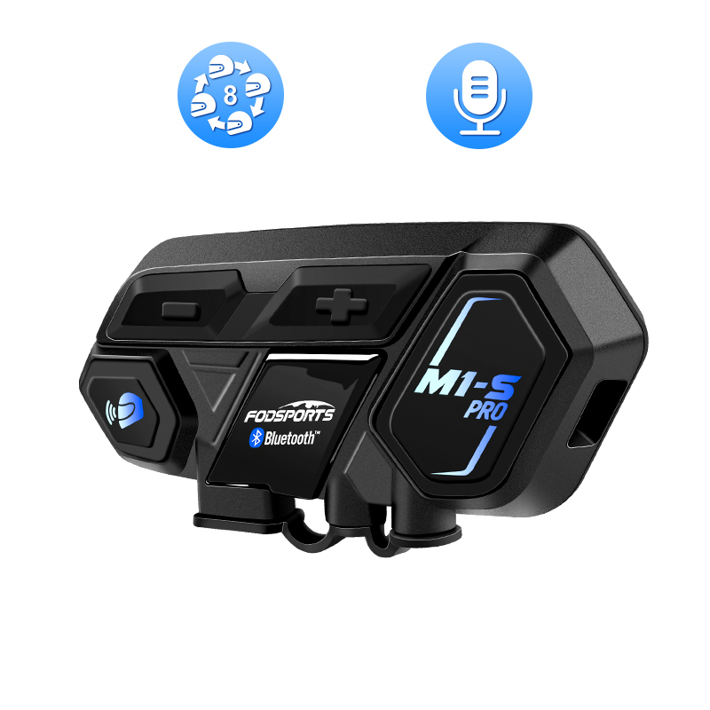 Fodsports 6/8 Riders групповые говорящие домофоны связь M1-S Pro bt переговорные bluetooth мотоциклетная гарнитура