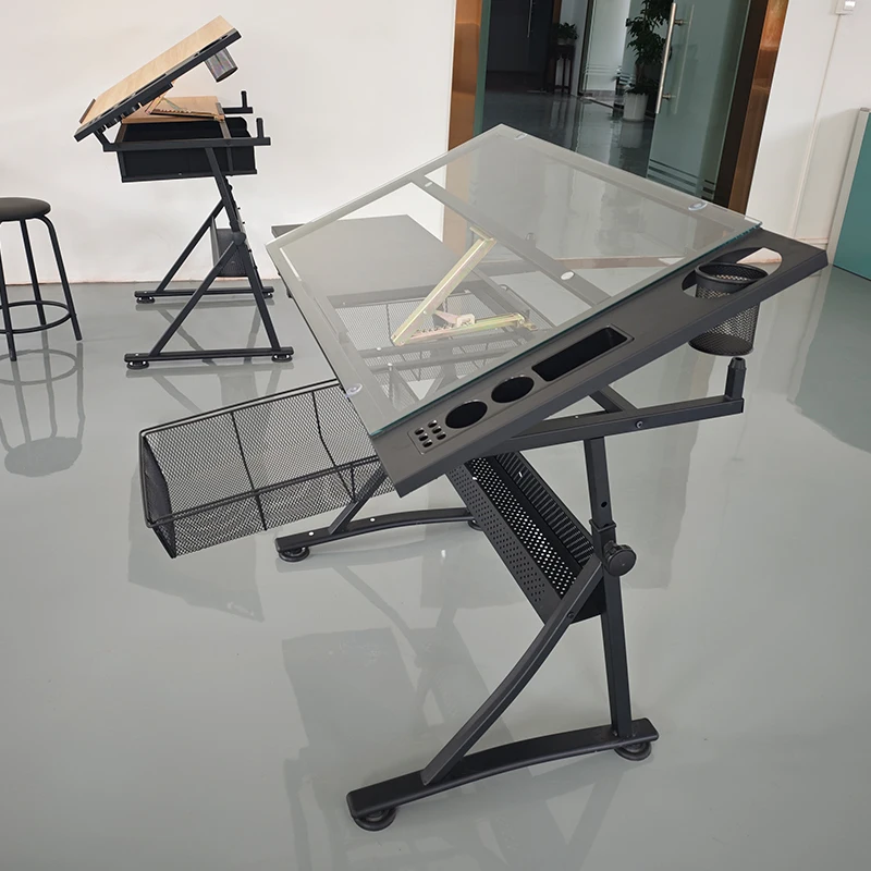 Architect Painting Table, Professional Painting Table, Glass Table, Adjustable Angle