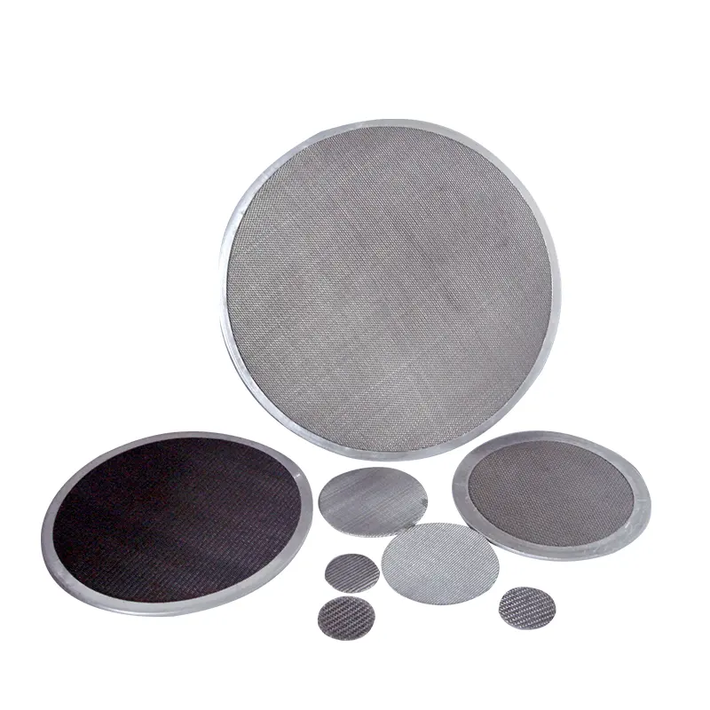 Metal Filter Wire Mesh Multi Filters With Frame Fine Stainless Steel Filter Disc Oil Filter Metal DXR