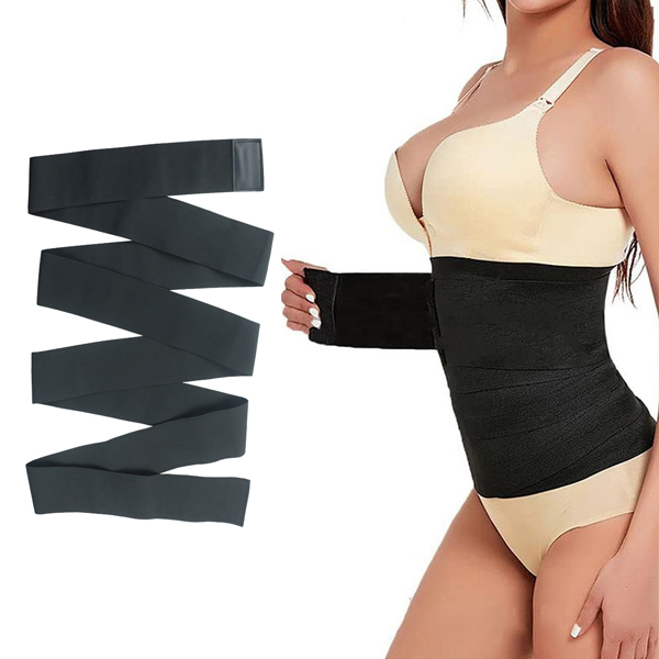 Private Logo elastic Body Shaper Belt Waist Bandage Tummy Wrap workout trainer