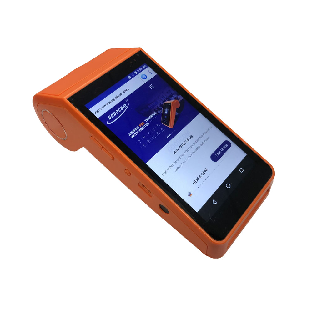 Портативный умный сенсорный экран 4G WiFi планшет pos-система Android Pos-терминал с принтером