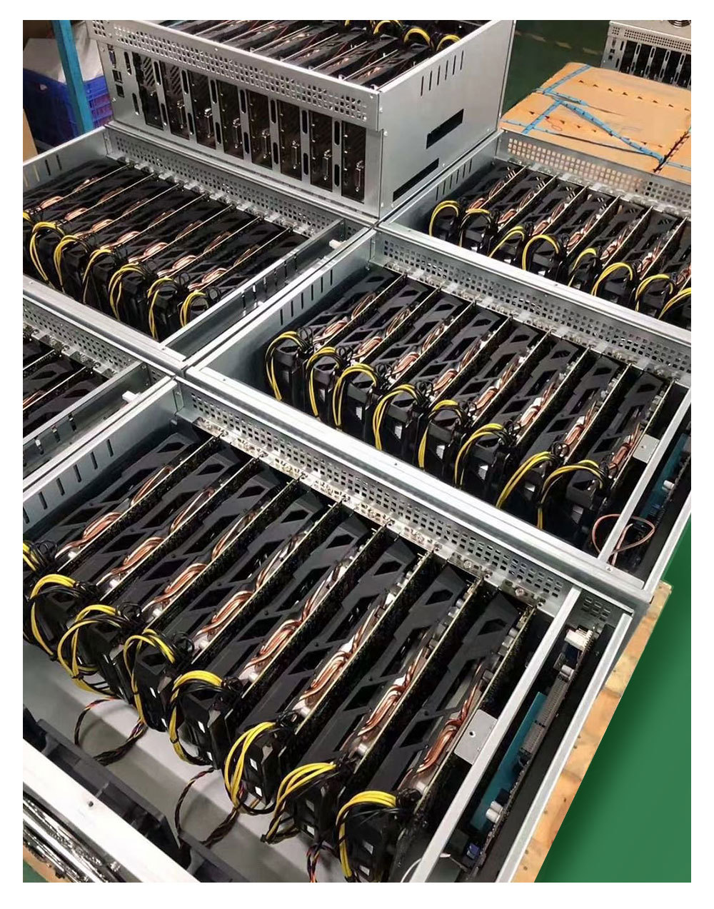XFX RX580 8GB 8GPU и полный набор Риг, hashrate 240MH/s