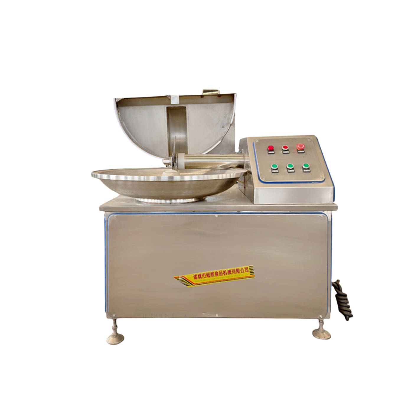 Food Processing Machine Cut Up For Sausages Salami Frozen Meat Mince Chopper Meat Bowl Cutter 40 Liter