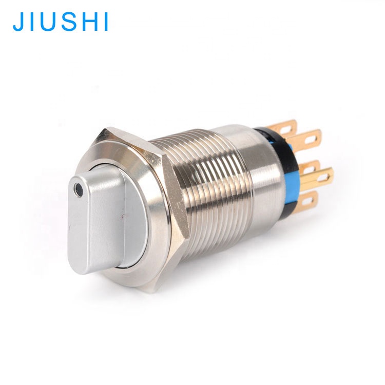 A19-22X/3, 6 pins, 19 мм 2NO 2NC металла 3 позиционный переключатель