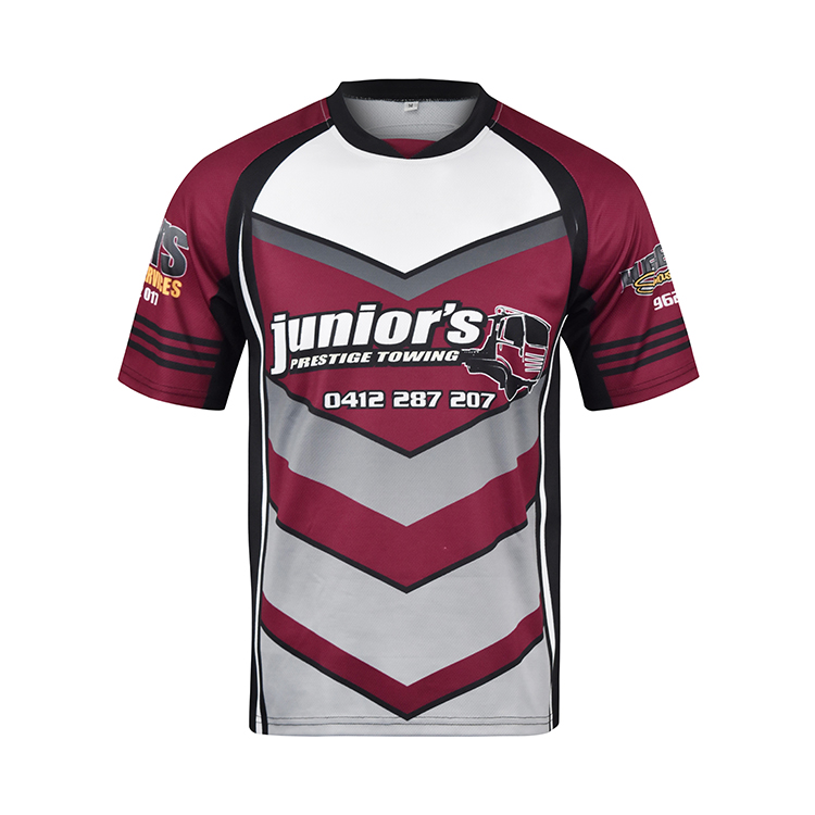 Wholesale high quality custom logo sublimation printing rugby jersey