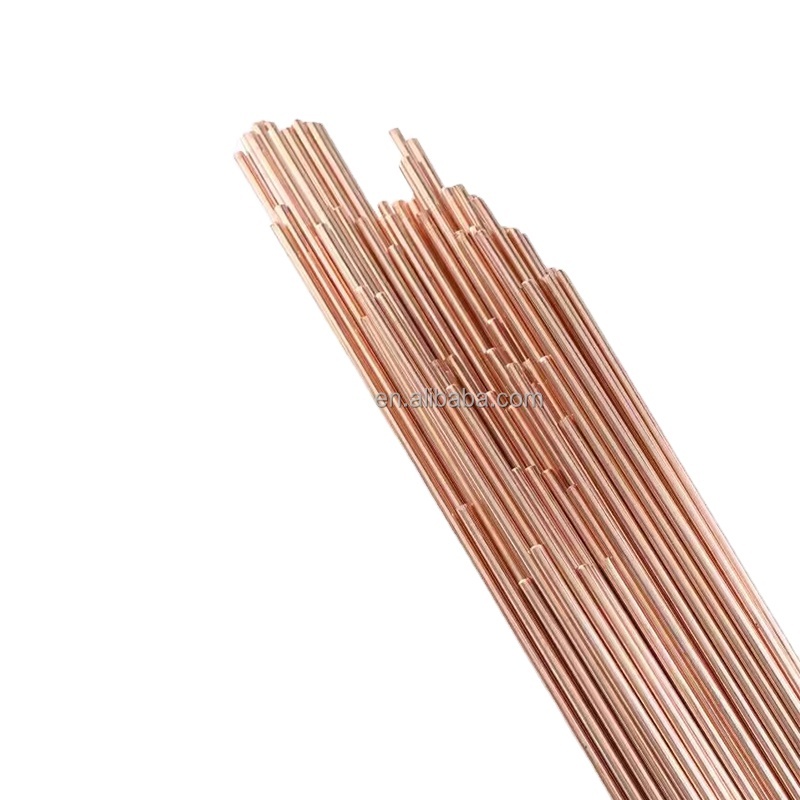Hanbo ERCuAI-A2 Copper Alloy Electrode Aluminum Iron Bronze Wire SCu6180 Copper Wire CuAl10Fe Copper Wire Straight 1m Long