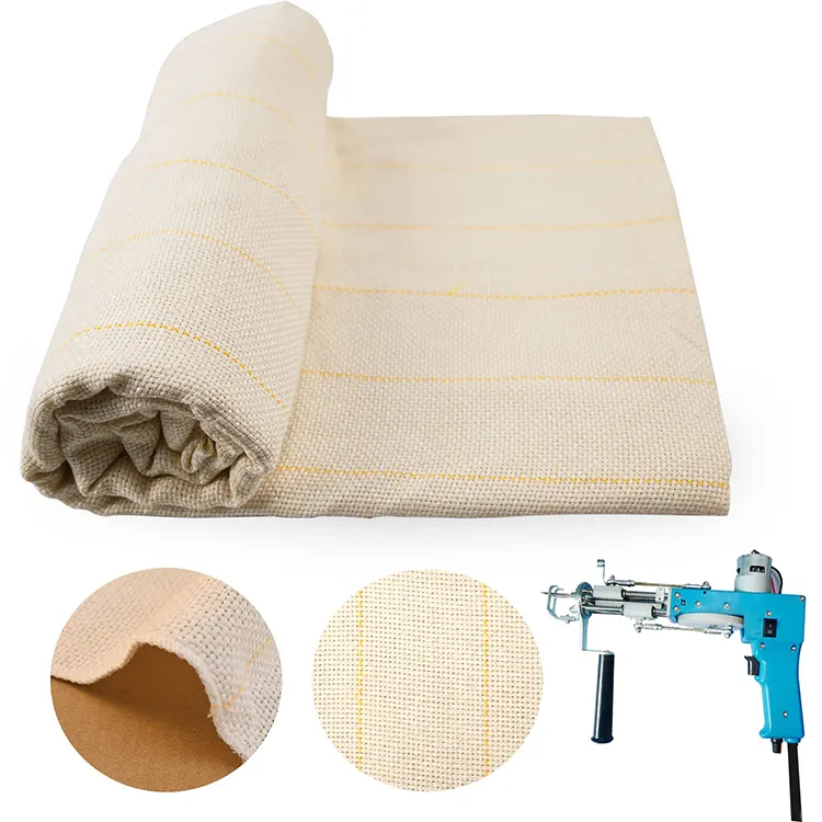 Cut pieces nonslip polyester cotton carpet backing primary tufting fabric for tufted carpets