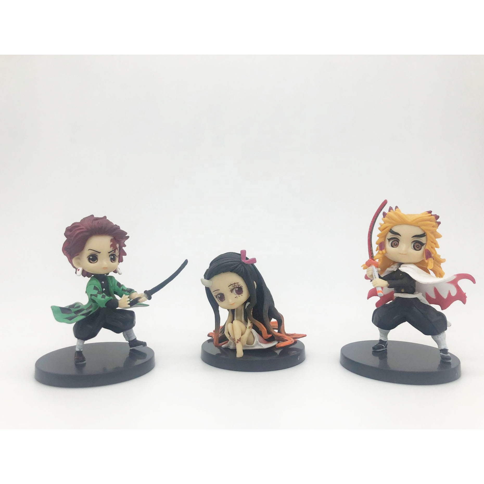 Демон убийца: kimetsu без Yaiba модель аниме Рисунок Детские подарки коробка коллекция игрушек три поколения (3 шт./компл.)