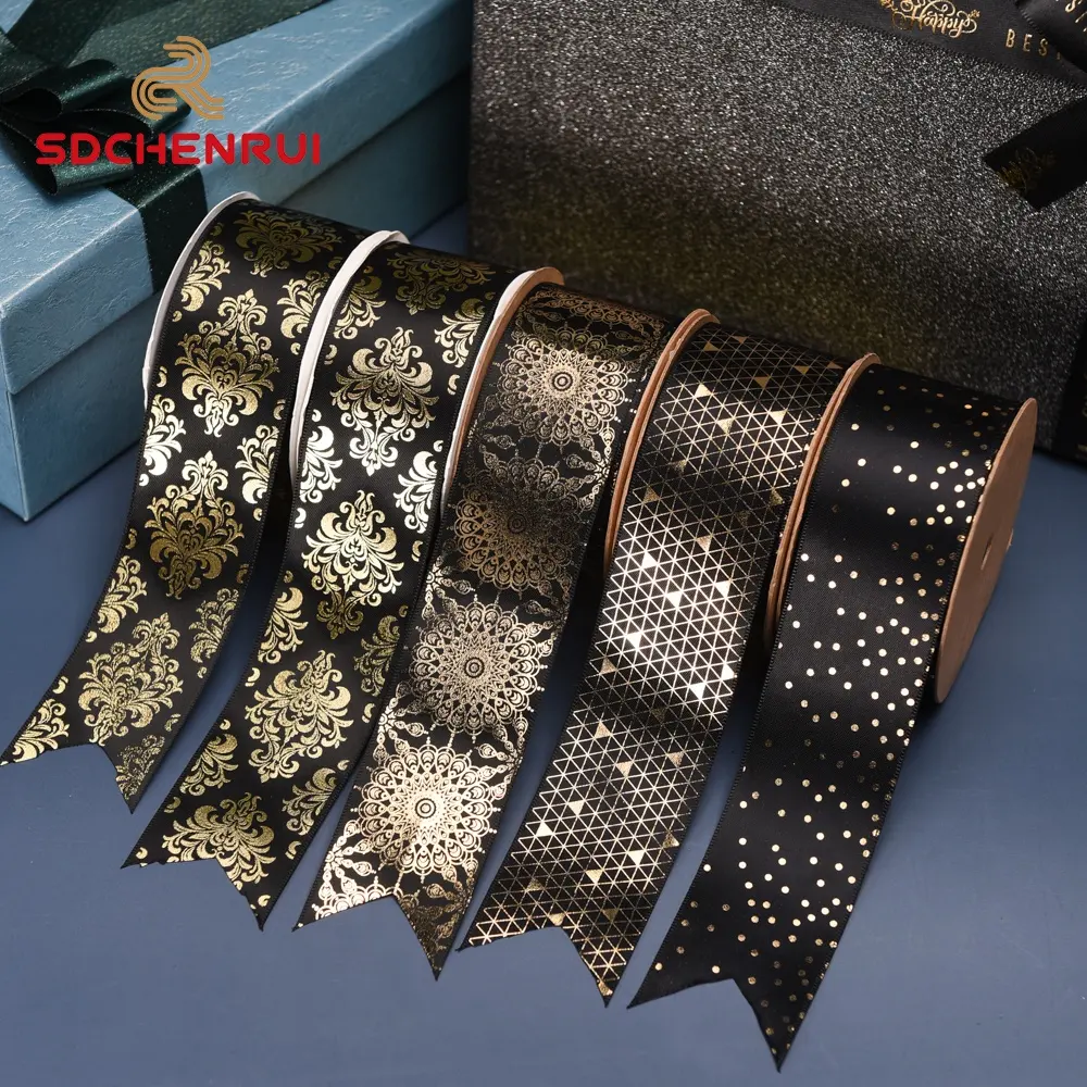 Supplier Satin Ribbon Custom Satin Ribbon With Logo Printed Cheap Wholesale Polyester Ribbon For Decoration