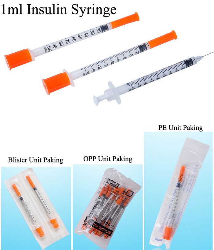Syringe 1 ml Medical Disposable Syringe with Needle