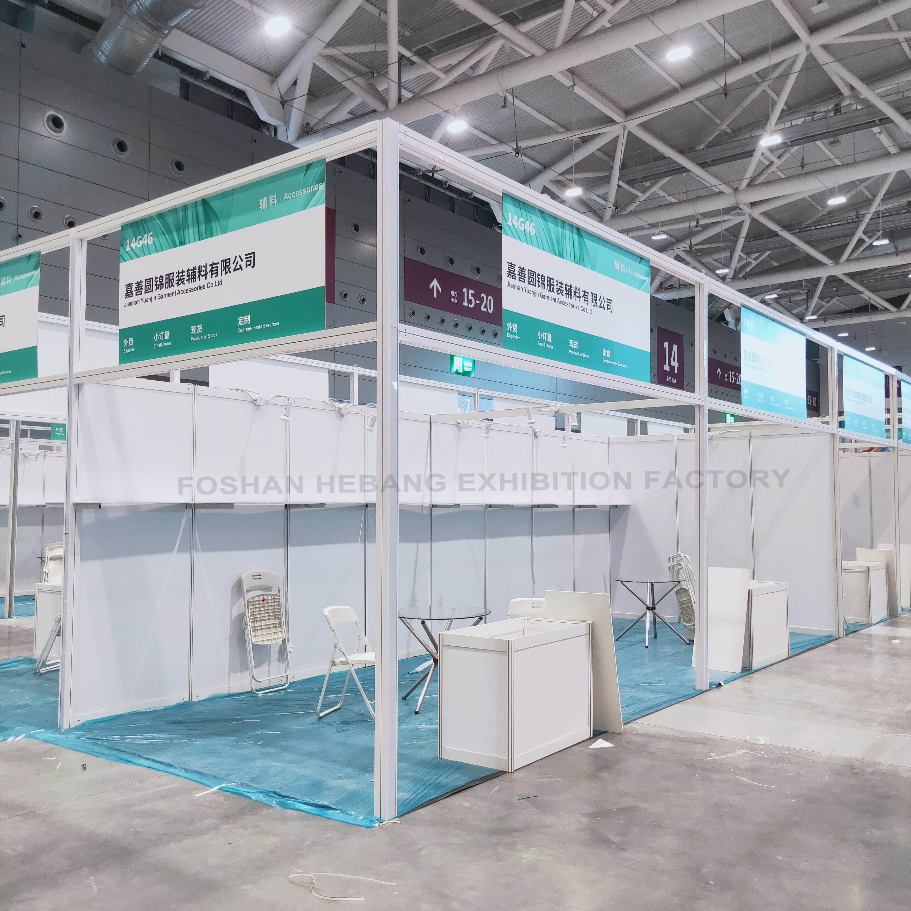 Factory Price Modular Aluminum Trade Show Shell Scheme Standard Exhibition Booth Stands 3x3