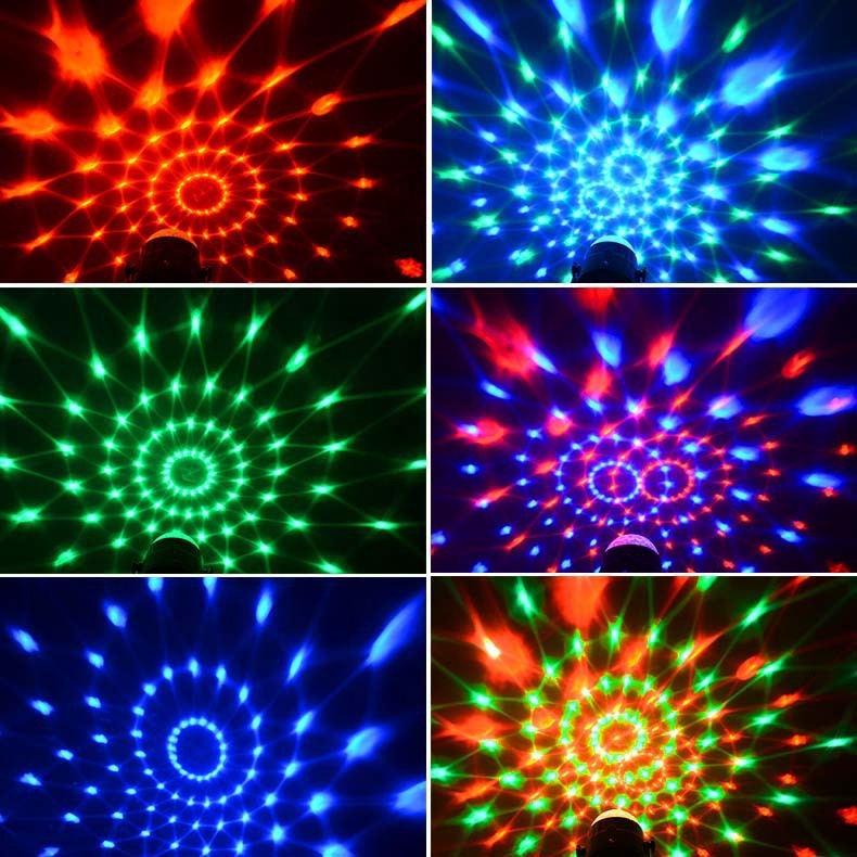 Hot Sale Crystal Magic Ball RGB Led Stage Lights Disco Strobe Light Party Lights With Remote Control