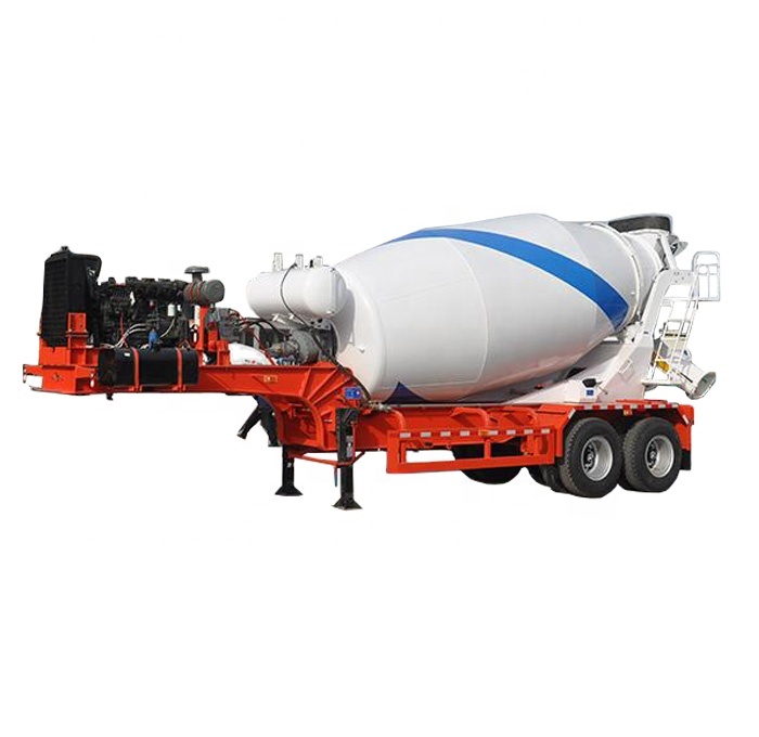 Low Price 15CBM Concrete Mixing Semi Trailer Concrete Mixing machine High Operating Efficiency