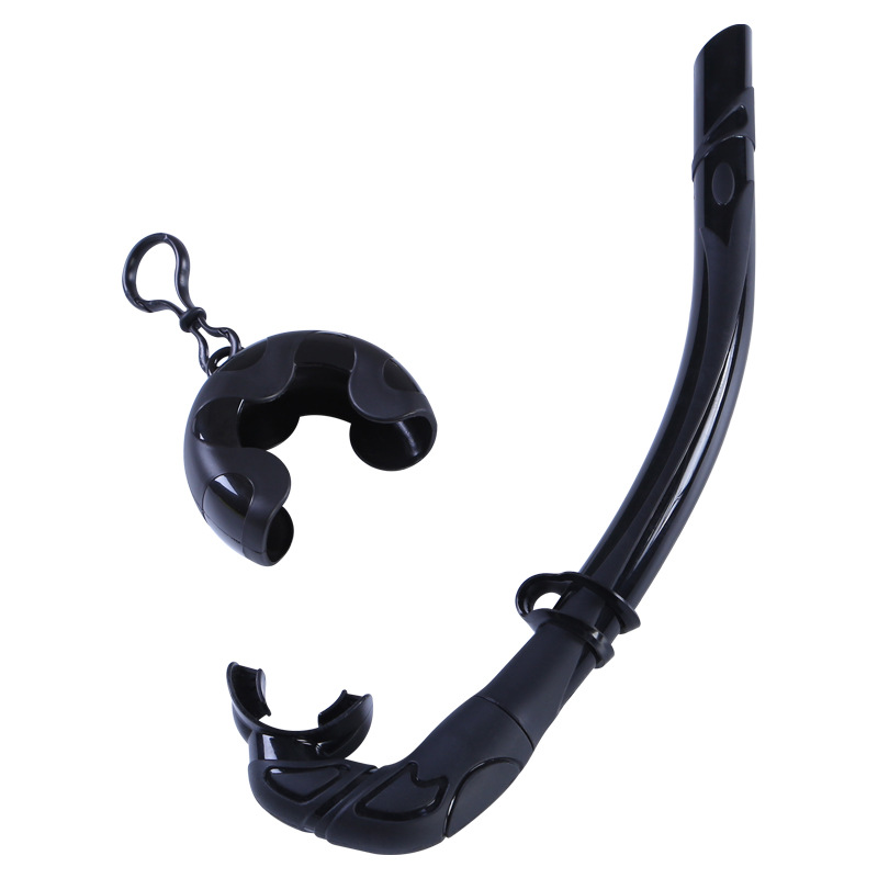 High Quality Full Silicone Snorkel Adult OEM Customised Color Logo Silicone Wet Breathing Tube Diving Snorkel