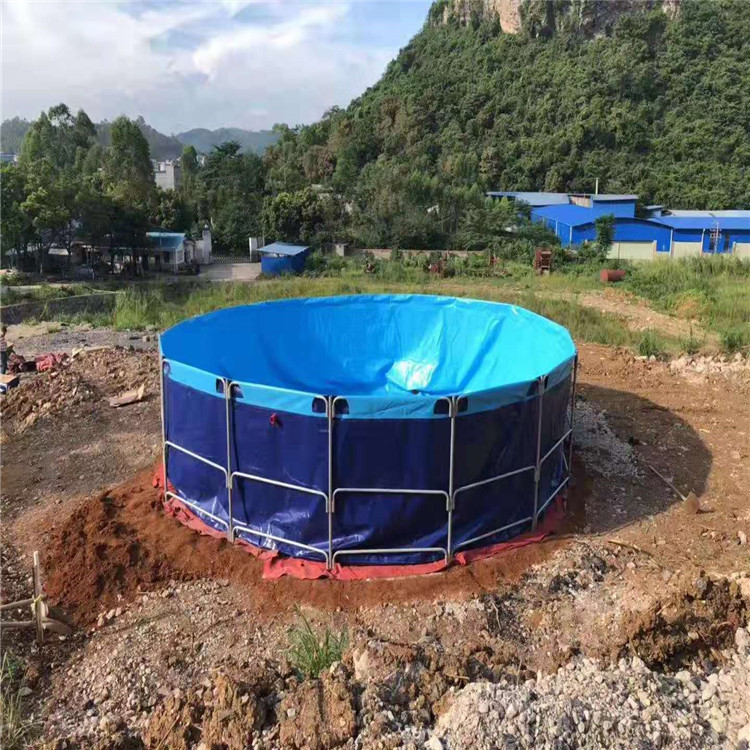 Hot selling high quality pvc coated tarpaulin fish tank round tarpaulin fish tank pvc tarpaulin fish tank farming