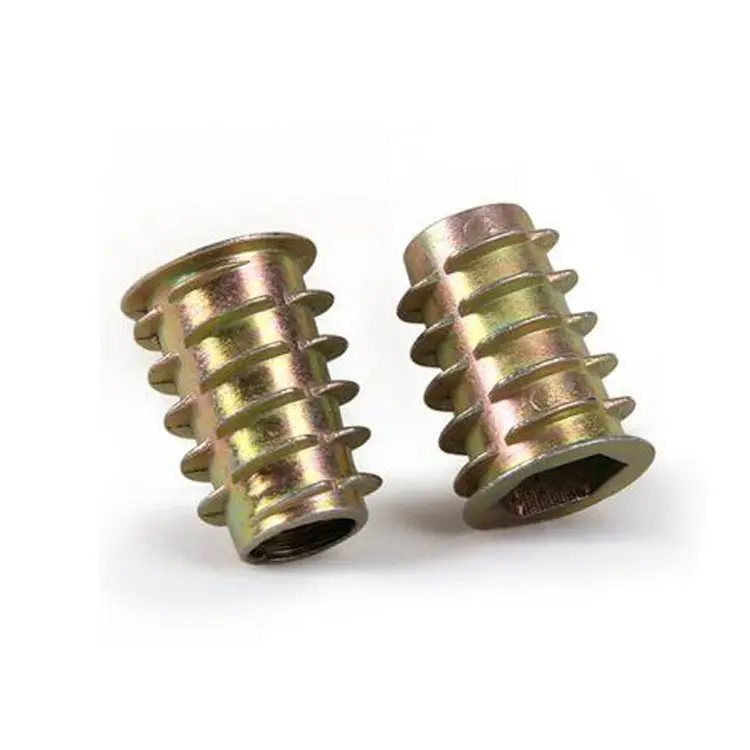 Furniture wood insert nut M5 M6 M8 threaded Inserts for Wood