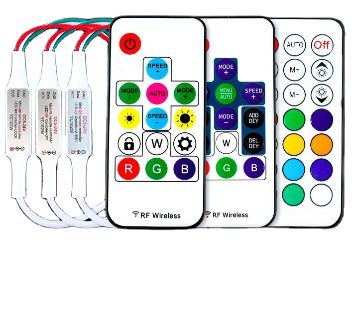 Мини-Контроллер освещения светодиодной ленты magic color RF WS2811 WS2812b, 17 клавиш, 21 клавиша, RGB