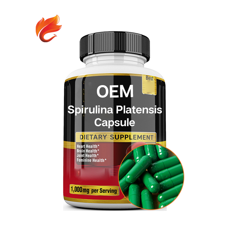 Порошковый экстракт спирулины Platensis OEM 1000 мг, добавка, твердая капсула
