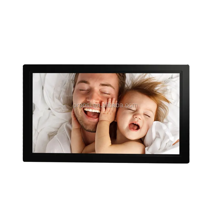 High Quality Wall Mount Large Lcd IPS Panel Advertising Monitor 1920x1080 Video Loop Digital Photo Frame 23 24 27 30 32 Inch