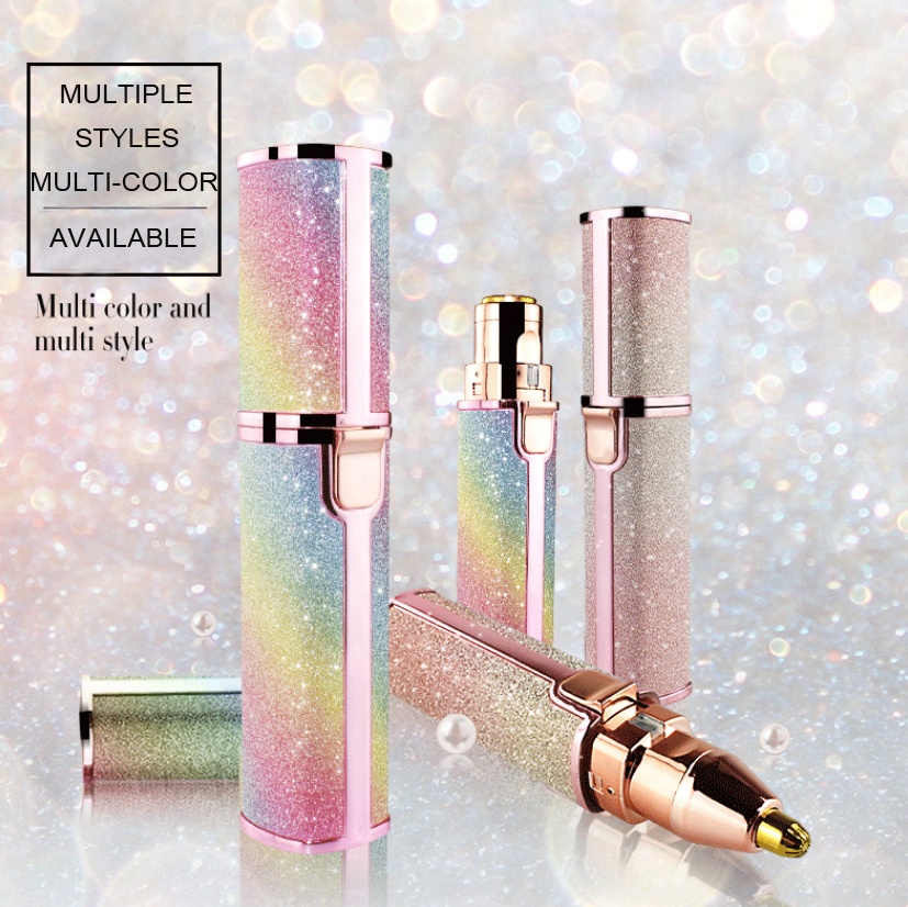 Lipstick USB charging 2-in-1 electric eyebrow trimmer