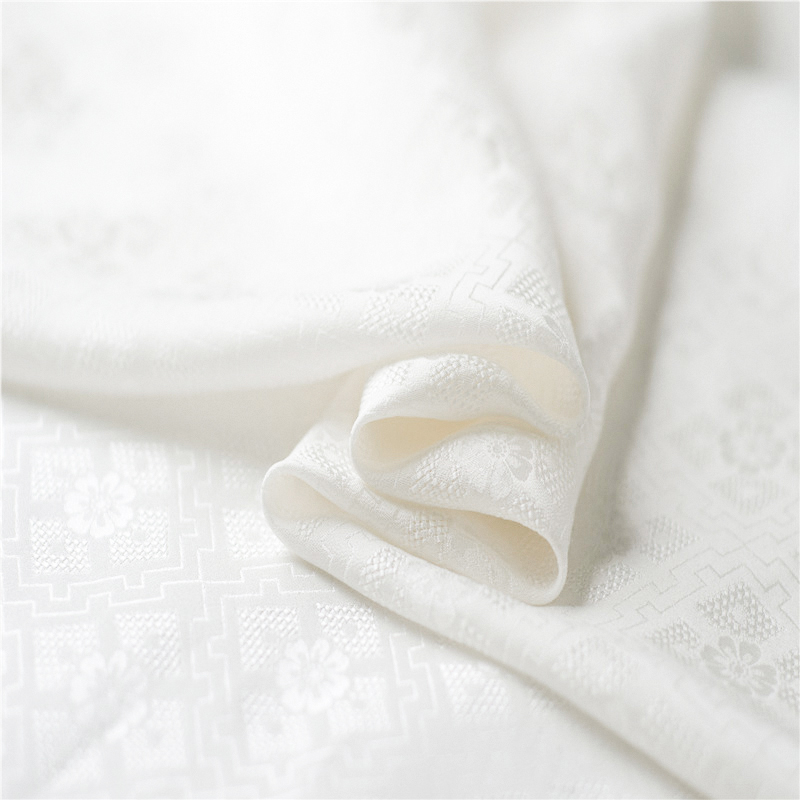 Wholesale floral jacquard bridal silk dress fabric 100 silk fabric suppliers brocade fabric
