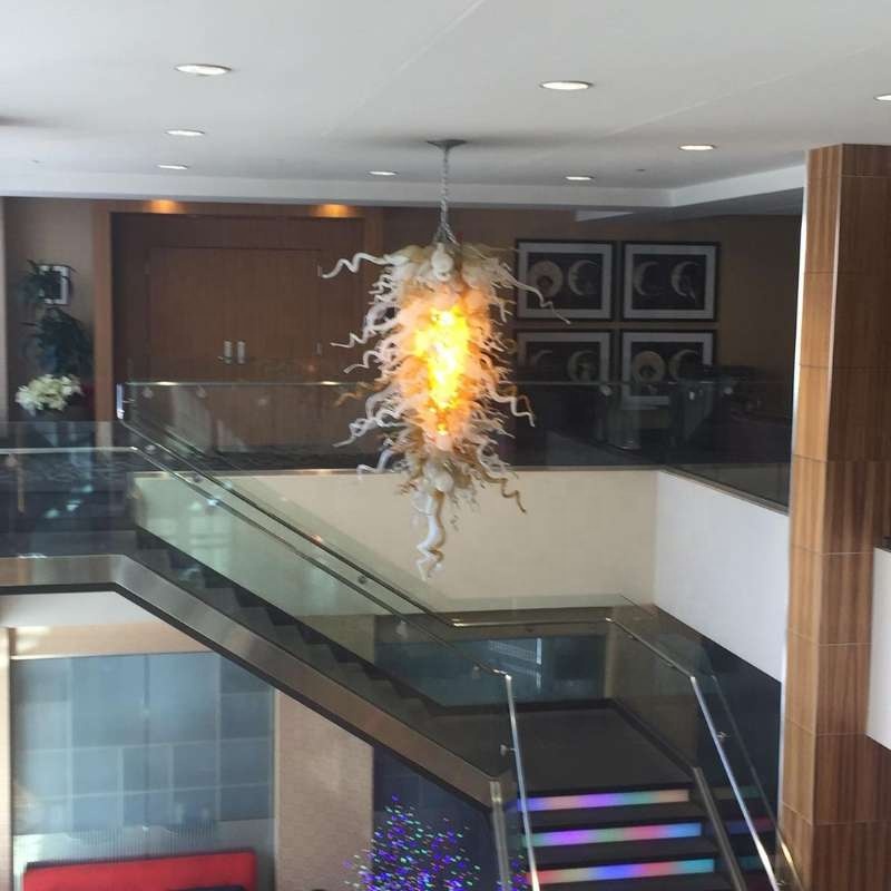 110v-240v Superior Quality Living Room Blown Glass Chandeliers Ceiling Luxury