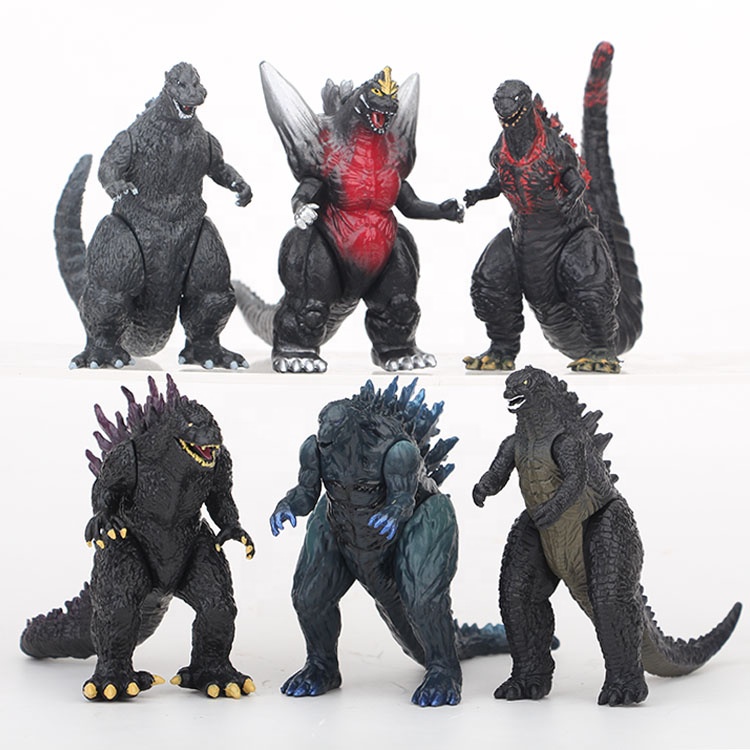 Gojira Godzilla 6 шт./компл. ПВХ фигурка модель игрушки руки подвижная Коллекция оптовая продажа подарок