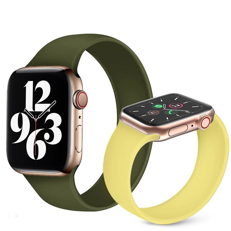 Ремешок силиконовый для Apple Watch 1/2/3/4/5 38/40 мм 42/44 мм