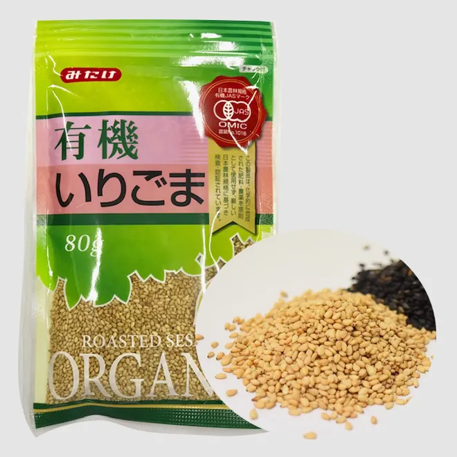 Rich flavor Japanese natural sesame seeds with no additives