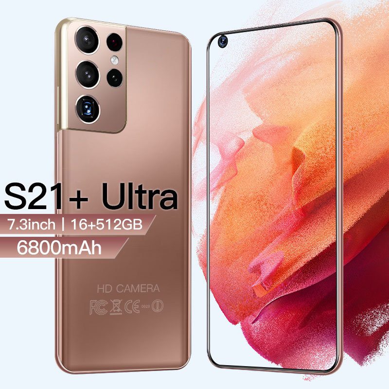 2021 горячая Распродажа S21 + Ультра мобильный телефон Android с 12 + 512 Гб Поддержка двух sim-карт MTK6899 телефон Смартфон