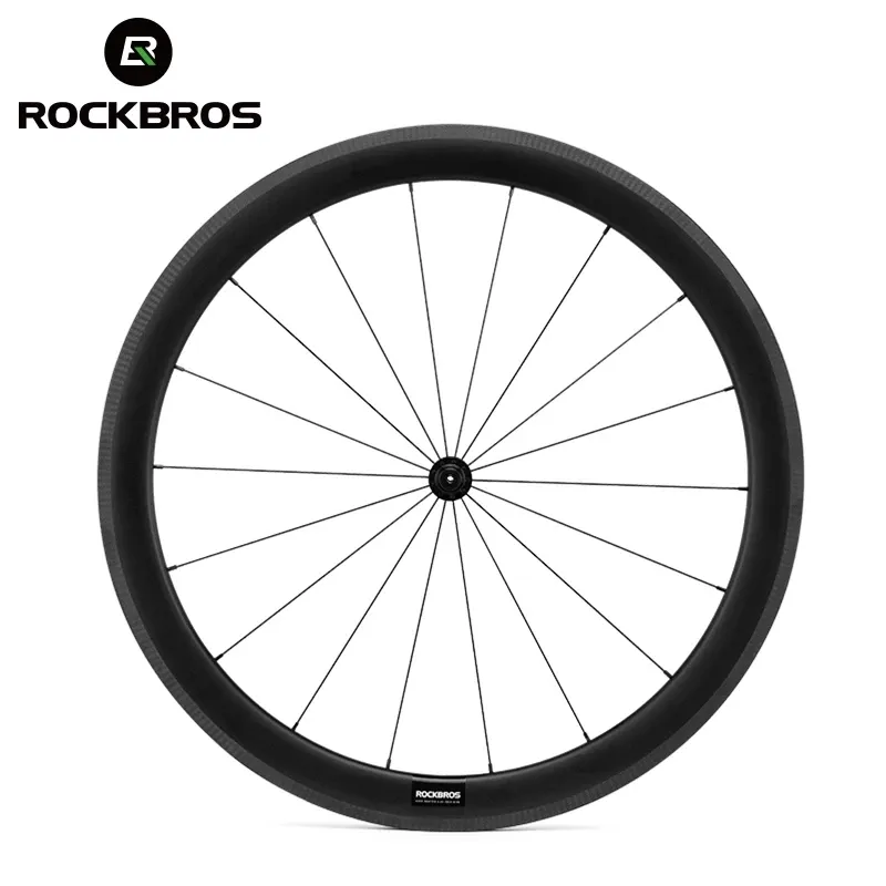 ROCKBROS Carbon Bicycle Wheelset 30mm 50mm Clincher Tyre 700C Road Bike Wheels V Brake R255 Hub Cycling Wheelset
