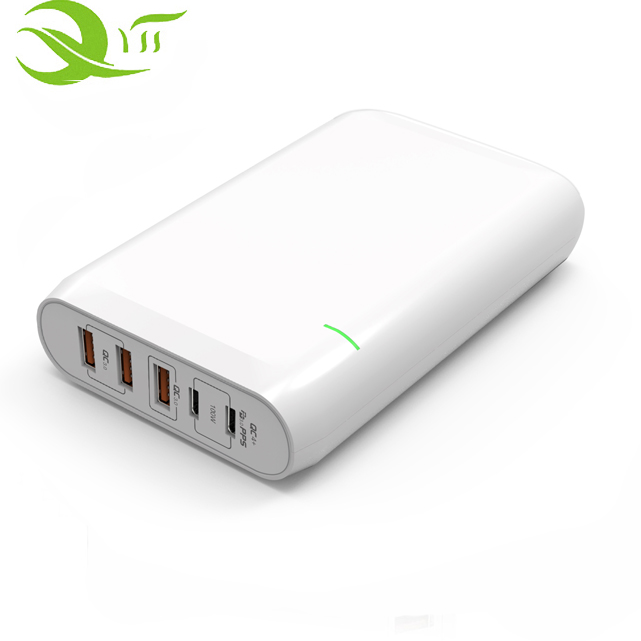 PD PPS 120W 100 Вт QC зарядное устройство 5-портовый Power Delivery QC3.0 настольный USB зарядная станция для ноутбука, Galaxy Note10, HP, Asus, MSI, LG