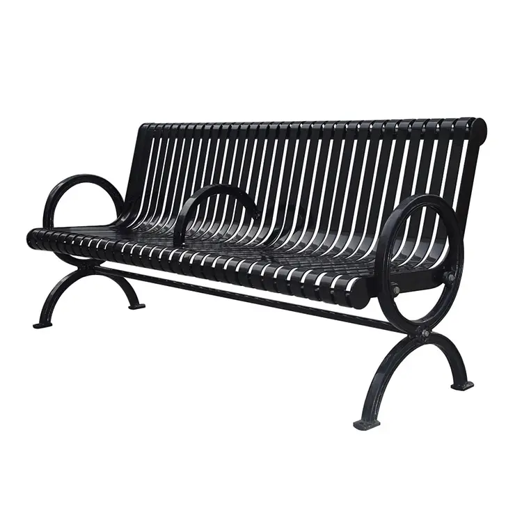 hot sale two seater retro garden commercial outdoor antique cast iron park bench seat