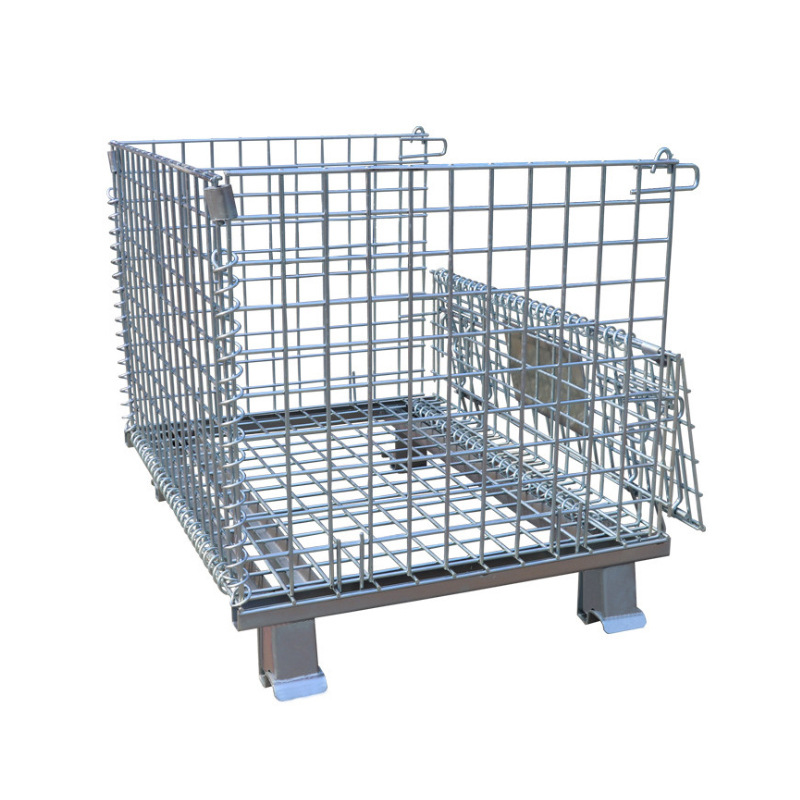 Customized welded steel lockable storage equipment wire cage