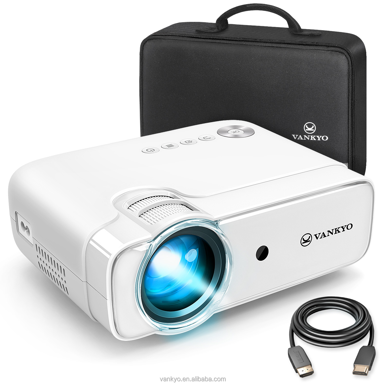 Vankyo Досуг 430 проектор 236 "50000 часов 1080P Hi-Fi Встроенный динамик мини видео проектор работает с SD AV VGA USB