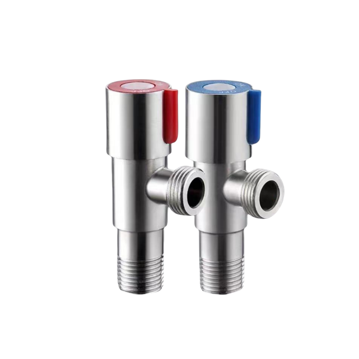304 Stainless Steel Angle Valve Hot & Cold Water One Inlet & One Outlet Water Stop Valve for Bathroom/Toilet/Water Heater