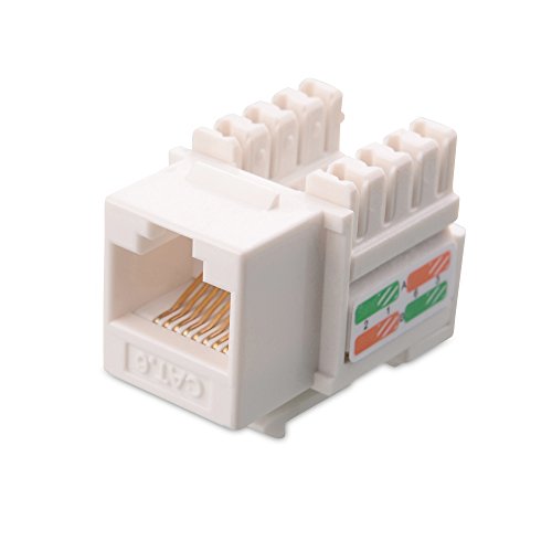 Кабель из 25 шт. в белом и прозрачном отверстии, подставка Keystone Jack, Сеть Rj45, аудио Keystone Rj45 Jack 10 шт./кор.