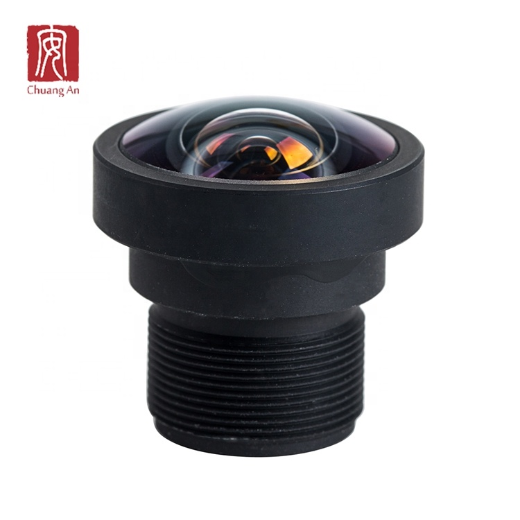 1/2.5 "4K объектив HFOV 100 градусов 2,6 мм F2.8 M12 с низким уровнем искажения