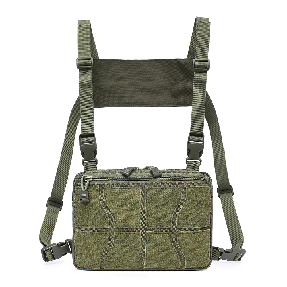 Universal Hands Free Chest Pocket Harness Bag Holster Holder Vest Tactical Front Pack Pouch Chest Bag