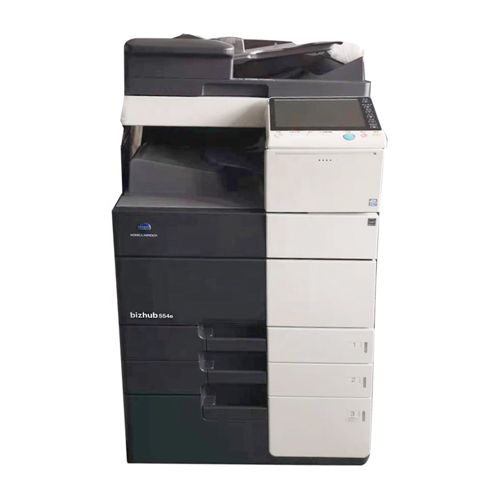 Хорошее состояние Bizhub 554e б/у фотокопировальная машина Konica Minolta Bizhub 554e черно-белая копировальная машина