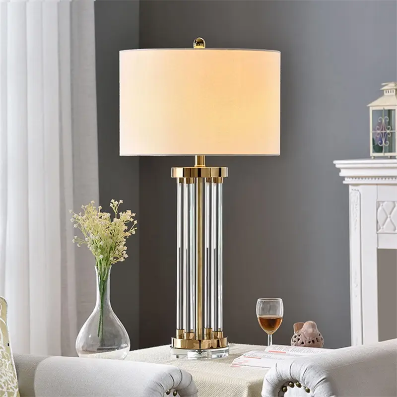 Table Lamp Postmodern LED Crystal Decorative Desk Light For Home Bed Room Bedside