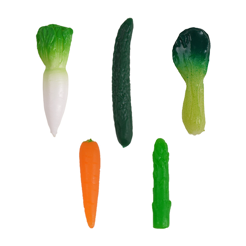 Hot Sale Miniature Fake Food Plastic PVC Vegetables for DIY Food Crafts Doll House Toys Decoration