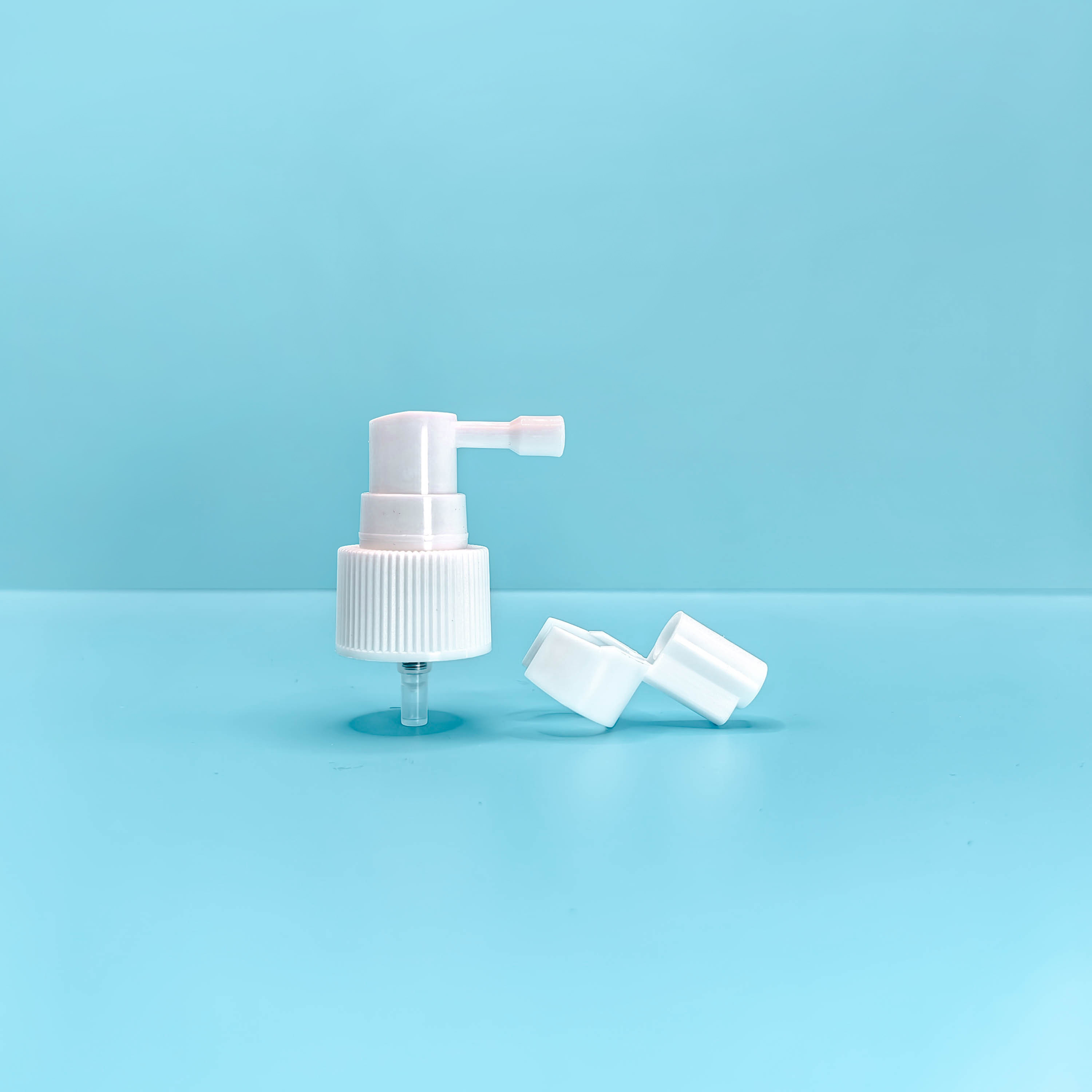 High Quality 18/415 Medical Nasal Spray Pump Long Mouth Oral Nasal Mist Sprayer with Cap for Glass Bottles