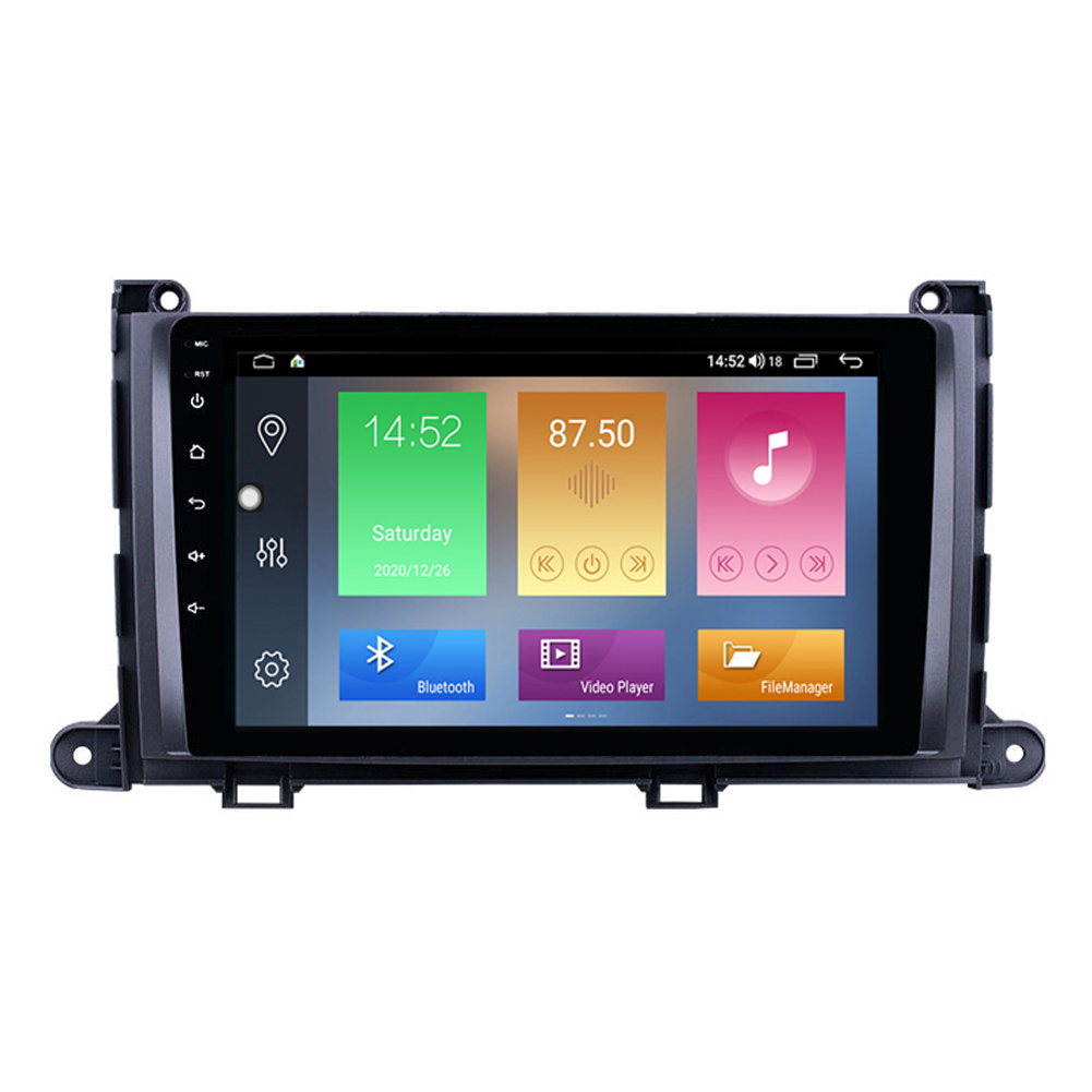 Автомобильный радиоприемник на android 10 с сенсорным экраном для Toyota Sienna 3 XL30, автомобильный GPS-навигатор, Авторадио, стерео, DVD