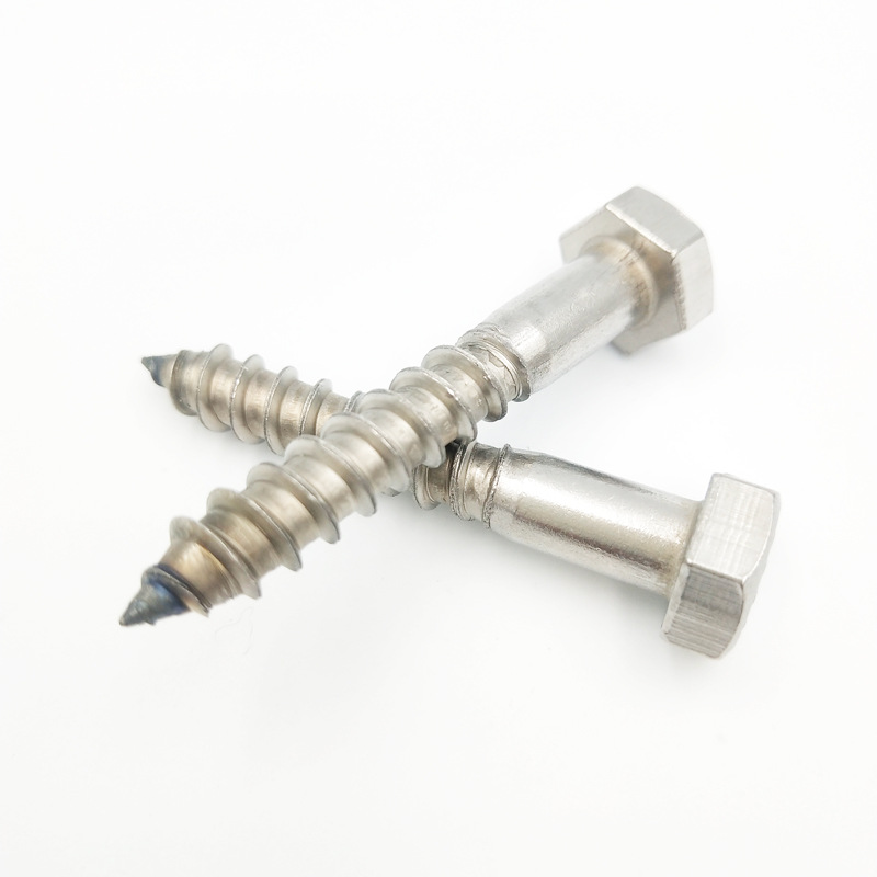 High Strength din 571 hex screw fasteners M6-M24 carbon steel for wooden house