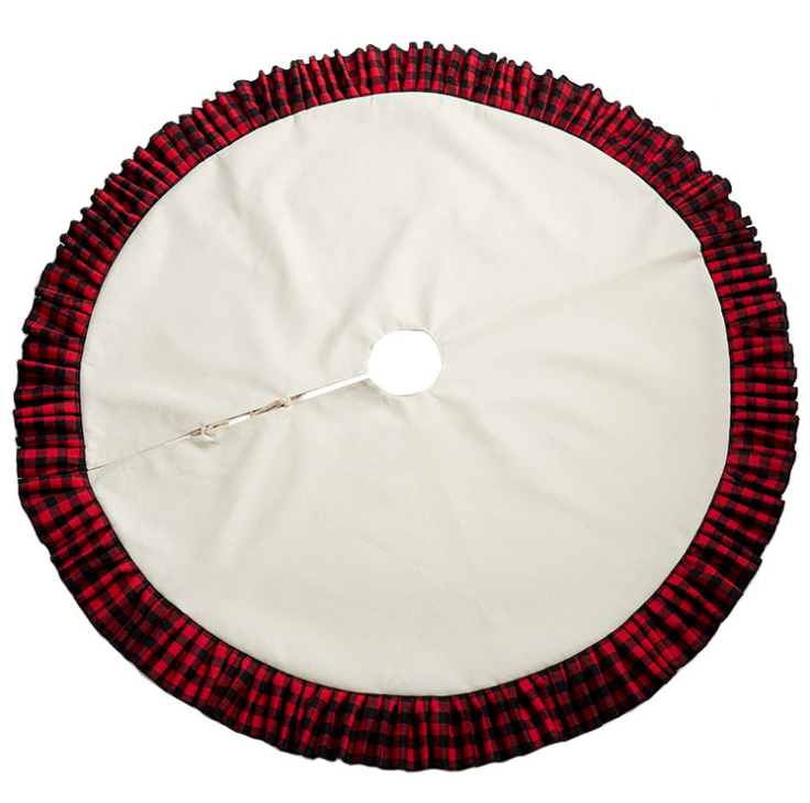 Sublimation Blanks Buffalo plain Christmas tree skirt