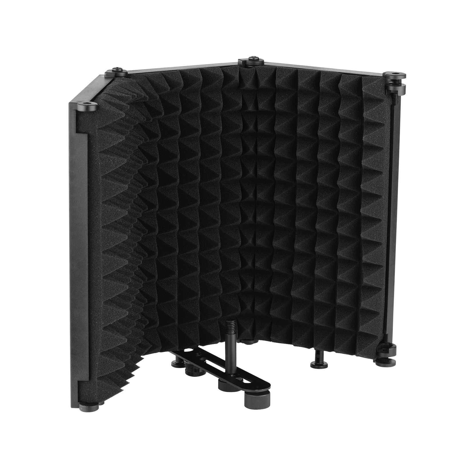 3 Panel Microphone Isolation Shield Portable Tabletop Absorbing Reflection Filter Soundproof Foam Studio Equipment Shield