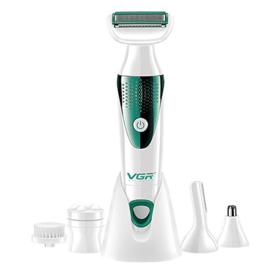 5 In 1 Vgr Washable Lady Shaver V-720 Battery Operated Lady Care Set Cordless Electric Shaver