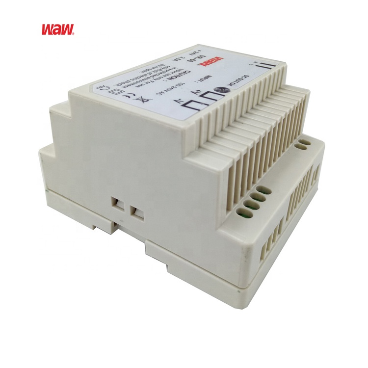 WODE пожизненная гарантия 60W 12 вольт светодиодный драйвер Din Rail источник питания Cctv камера